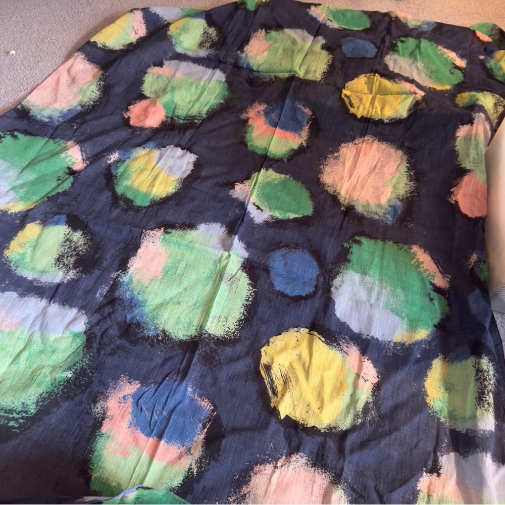 NWT Marimekko Multicolor Abstract Scarf - Picture 6 of 7